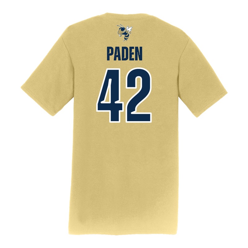 Georgia Tech Adidas Men’s Baseball Student Athlete T-Shirt #42 Jaylen Paden