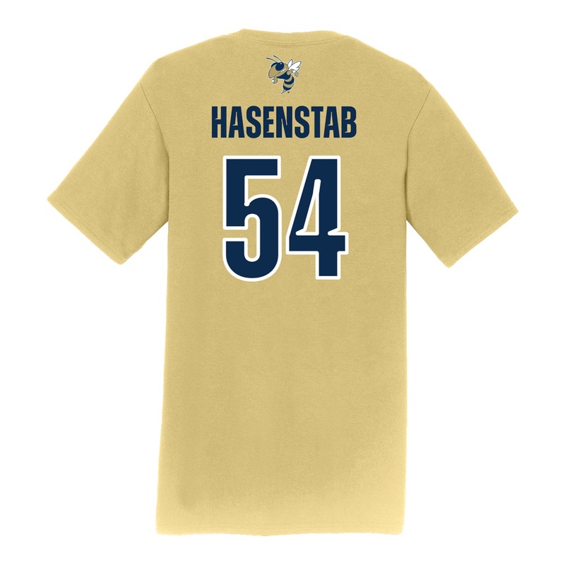 Georgia Tech Adidas Men’s Baseball Student Athlete T-Shirt #54 Riley Hasenstab