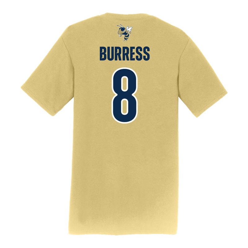 Georgia Tech Baseball Student Athlete T-Shirt #8 Drew Burress