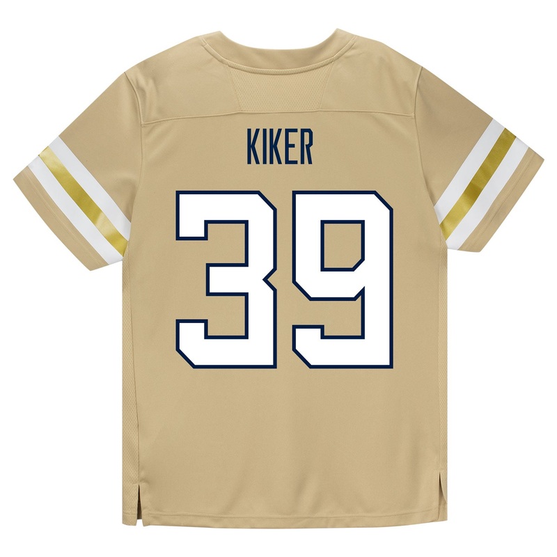 Georgia Tech Adidas Football Student Athlete #39 Will Kiker Premier Gold Football Jersey