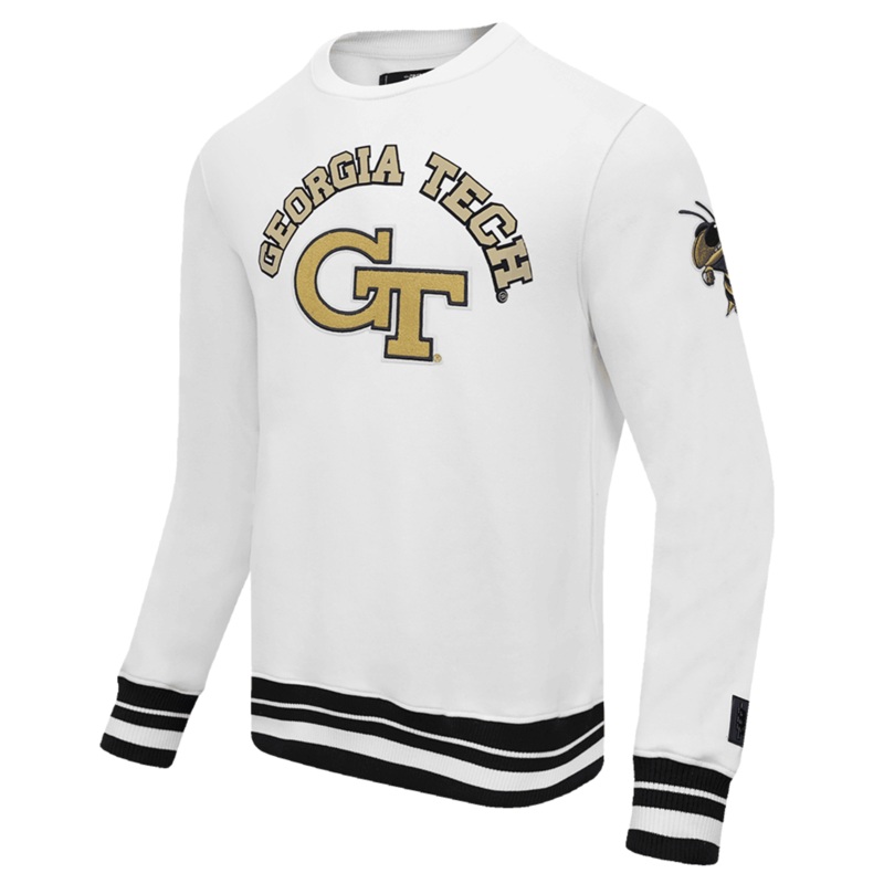 Georgia Tech Yellow Jackets Long Sleeve Crewneck Wordmark Sweatshirt