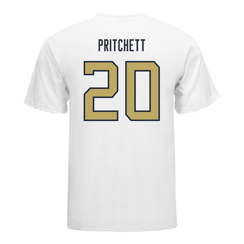 Georgia Tech Yellow Jackets #20 Christian Pritchett Student Athlete Football T-Shirt