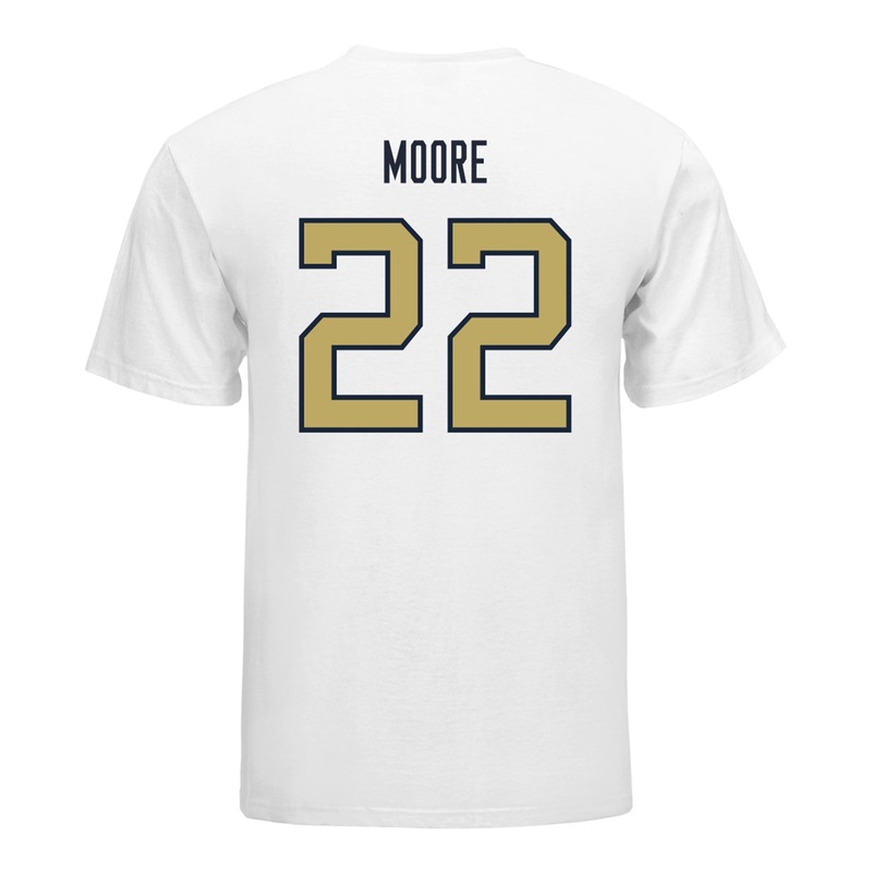 Georgia Tech Yellow Jackets #22 DJ Moore Student Athlete Football T-Shirt