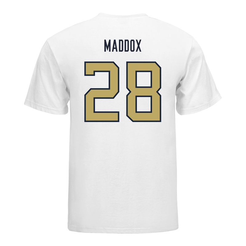 Georgia Tech Yellow Jackets #28 Trelain Maddox Student Athlete Football T-Shirt
