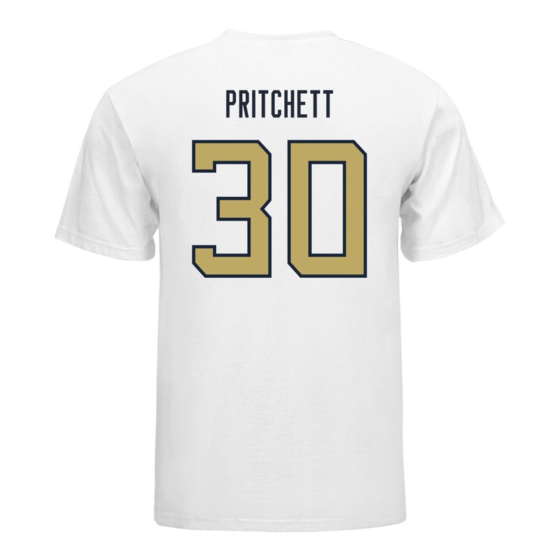 Georgia Tech Yellow Jackets #30 Lawson Pritchett Student Athlete Football T-Shirt