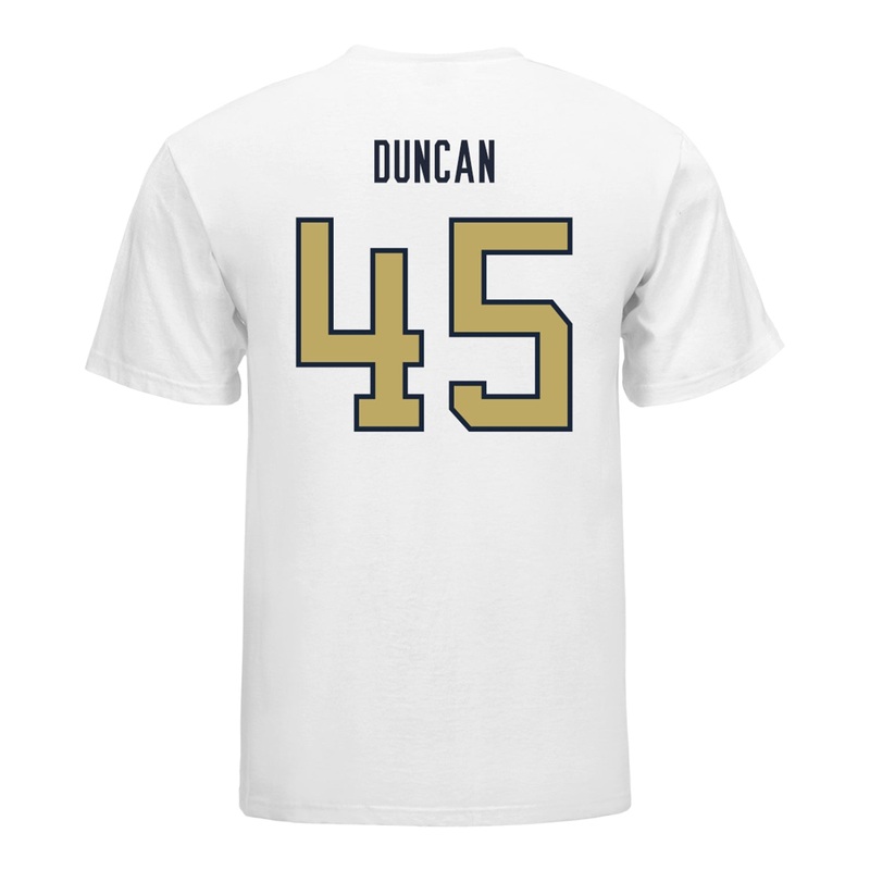 Georgia Tech Yellow Jackets #45 Bayler Duncan Student Athlete Football T-Shirt