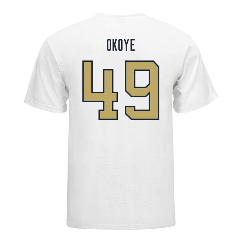 Georgia Tech Yellow Jackets #49 Chuma Okoye Student Athlete Football T-Shirt