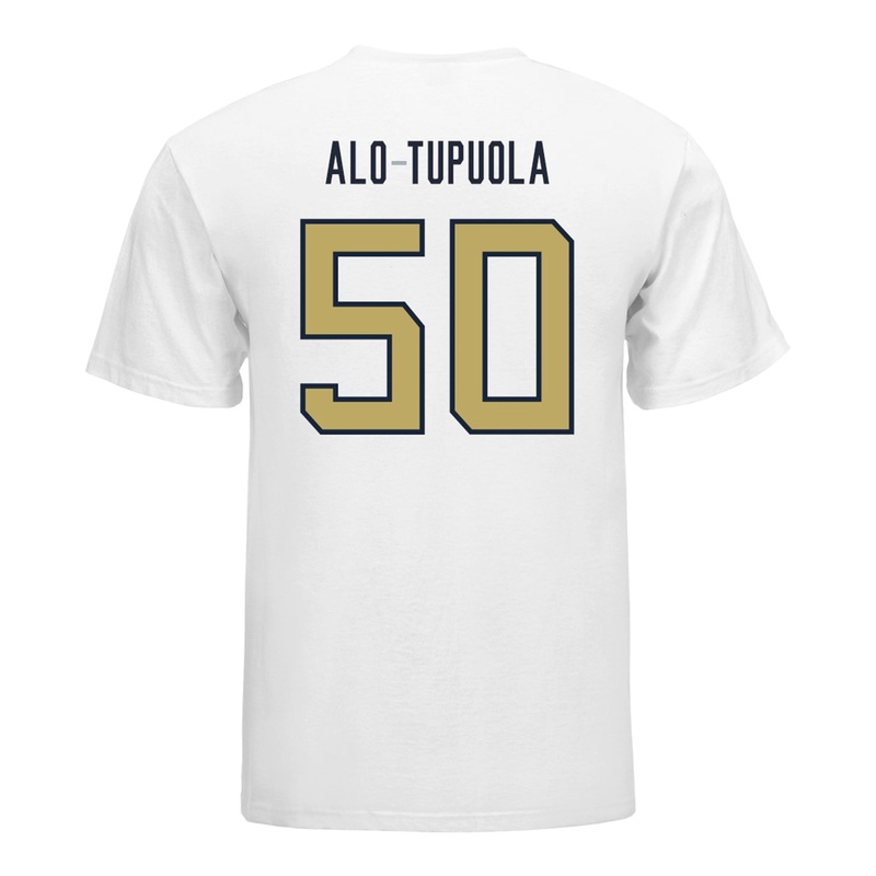 Georgia Tech Yellow Jackets #50 Santana Alo-Tupuola Student Athlete Football T-Shirt