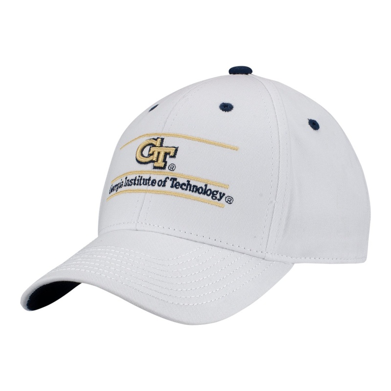 Georgia Tech Yellow Jackets Original Bar White Adjustable Hat