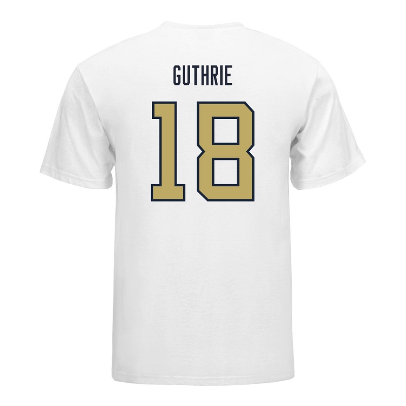 Georgia Tech Yellow Jackets #18 Benjamin Guthrie Student Athlete Football T-Shirt