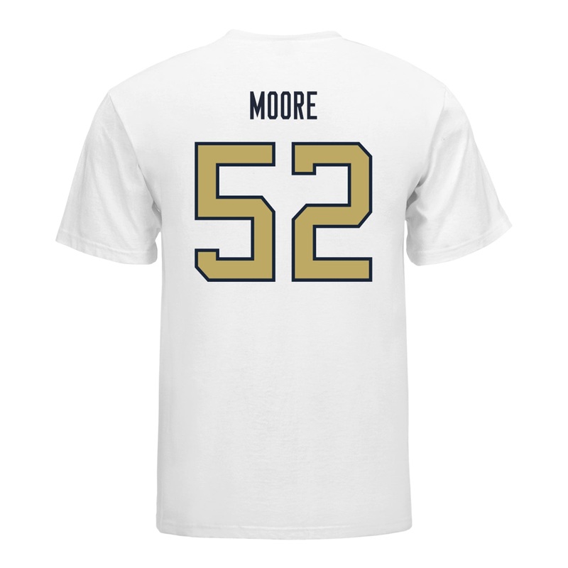 Georgia Tech Yellow Jackets #52 Harrison Moore Student Athlete Football T-Shirt