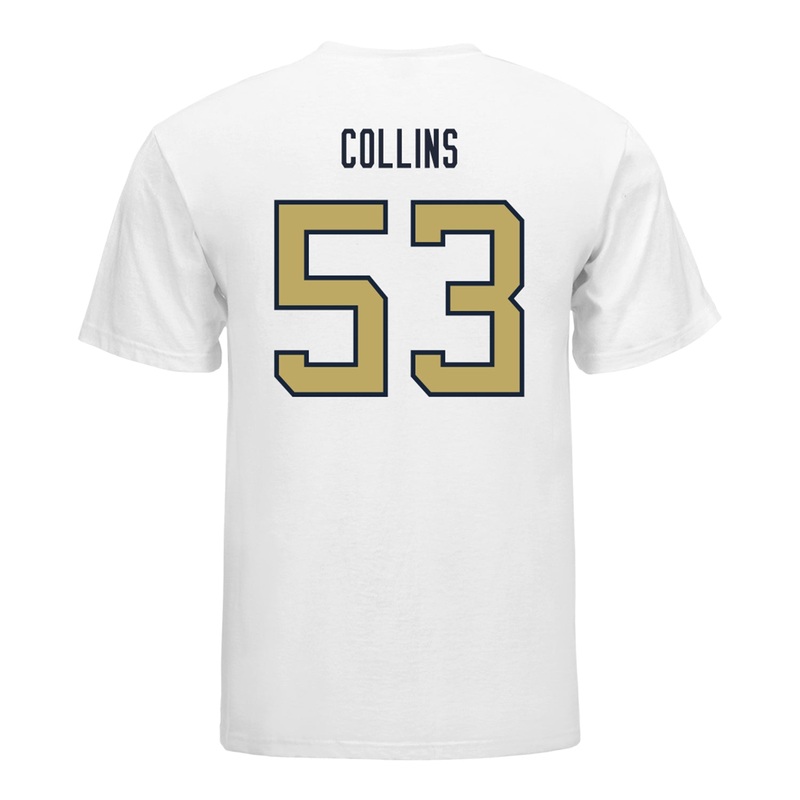 Georgia Tech Yellow Jackets #53 Jack Collins Student Athlete Football T-Shirt