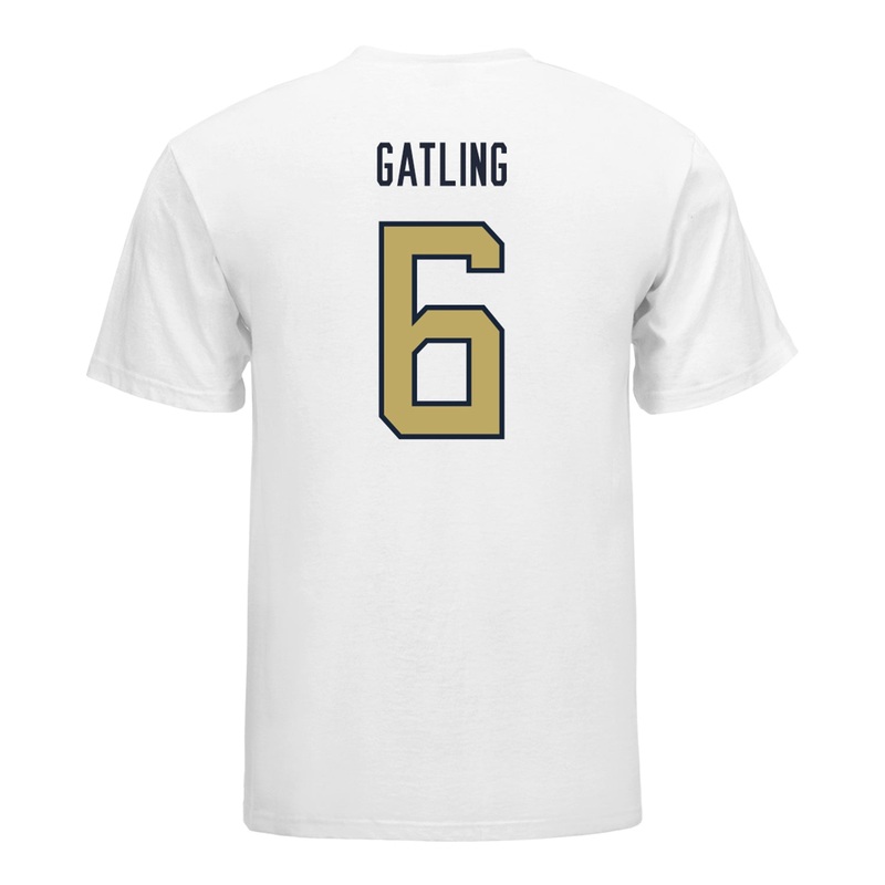 Georgia Tech Yellow Jackets #6 Debron Gatling Student Athlete Football T-Shirt