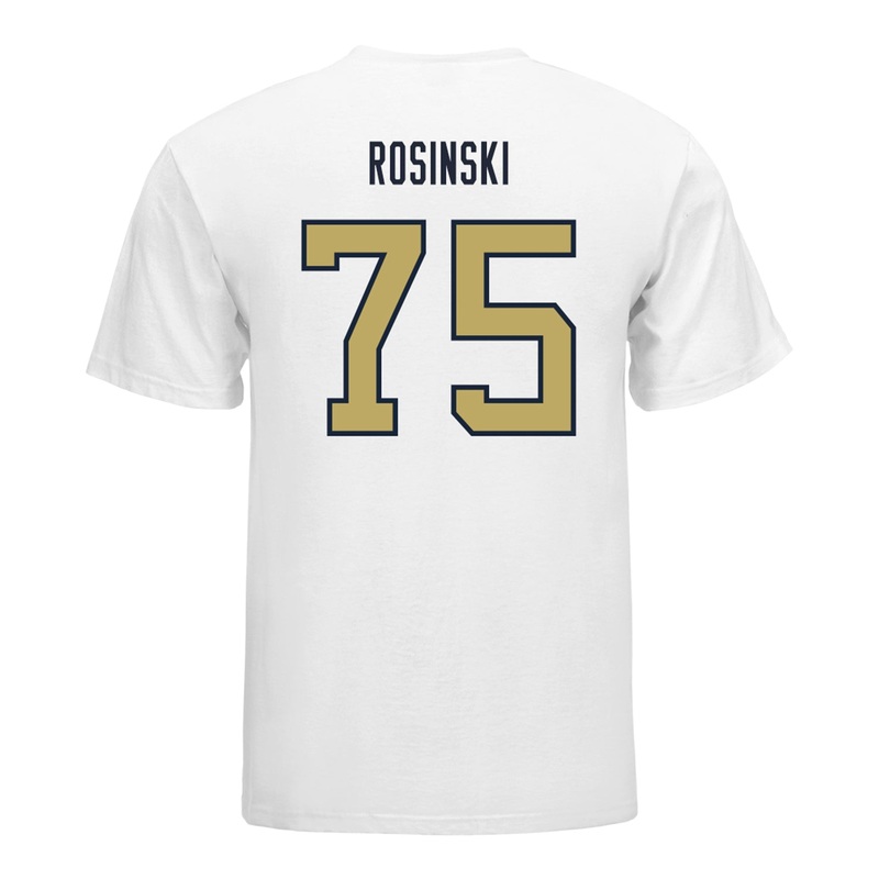 Georgia Tech Yellow Jackets #75 Andrew Rosinski Student Athlete Football T-Shirt