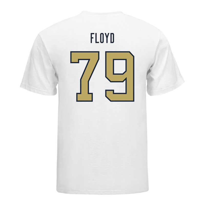 Georgia Tech Yellow Jackets #79 Jordan Floyd Student Athlete Football T-Shirt