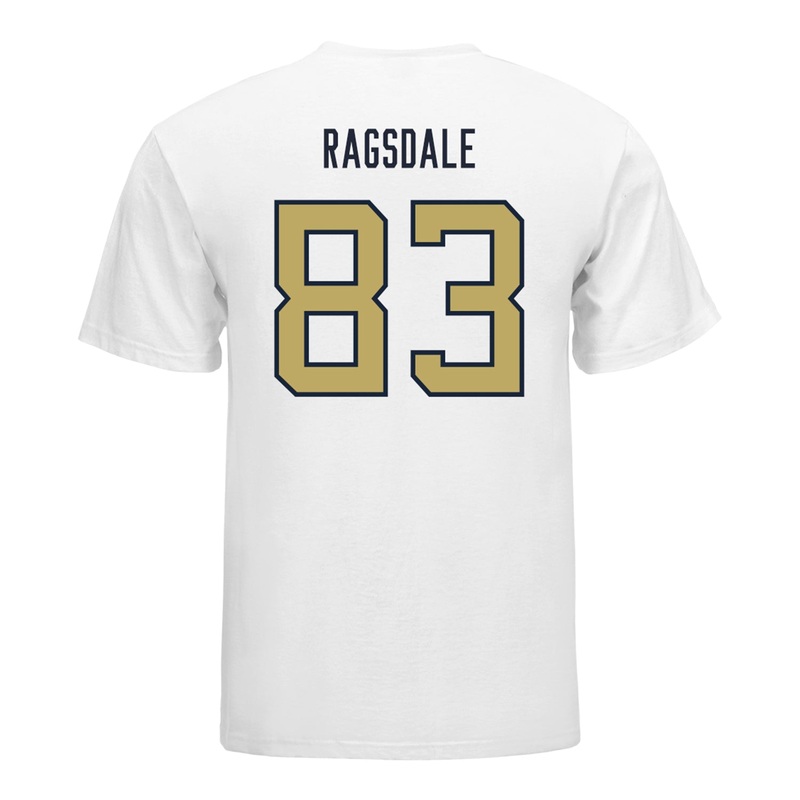 Georgia Tech Yellow Jackets #83 Blake Ragsdale Student Athlete Football T-Shirt