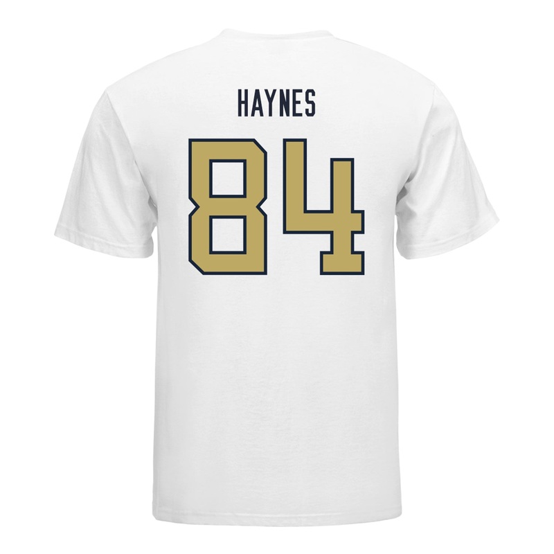 Georgia Tech Yellow Jackets #84 Evan Haynes Student Athlete Football T-Shirt