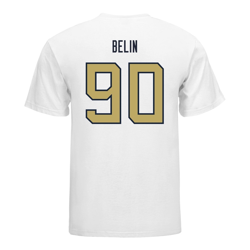 Georgia Tech Yellow Jackets #90 Blake Belin Student Athlete Football T-Shirt