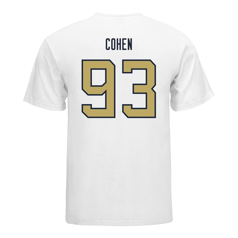 Georgia Tech Yellow Jackets #93 Drew Cohen Student Athlete Football T-Shirt