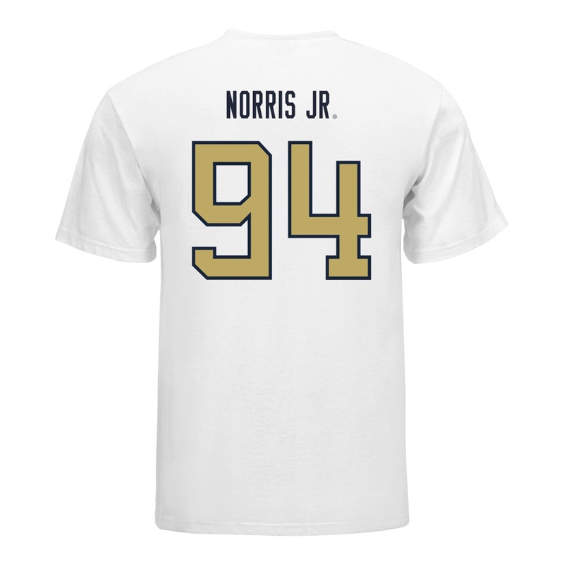 Georgia Tech Yellow Jackets #94 Derry Norris Jr. Student Athlete Football T-Shirt