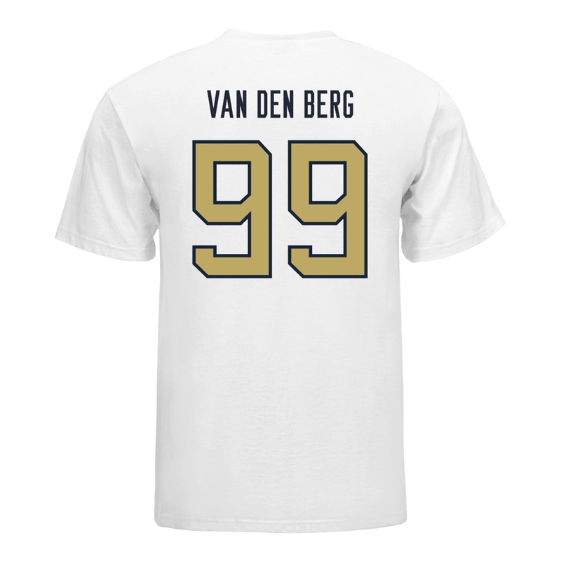 Georgia Tech Yellow Jackets #99 Jordan Van Den Berg Student Athlete Football T-Shirt