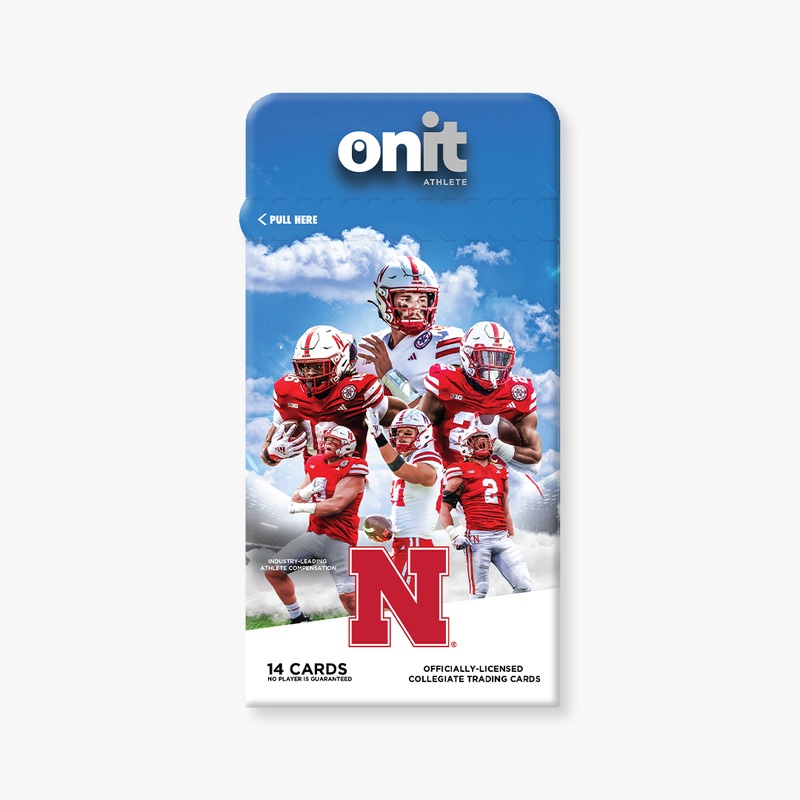 University of Nebraska 2024 Football Trading Cards – Single Pack