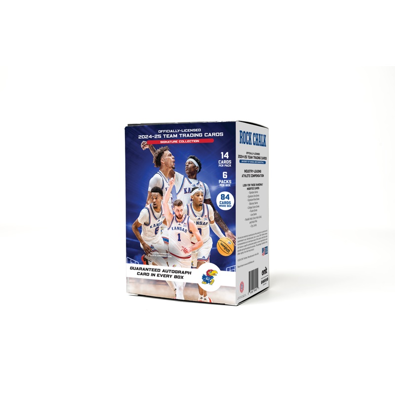 University of Kansas NIL Men’s Basketball – 2024-25 Signature Trading Cards – Platinum Box with Guaranteed Autograph