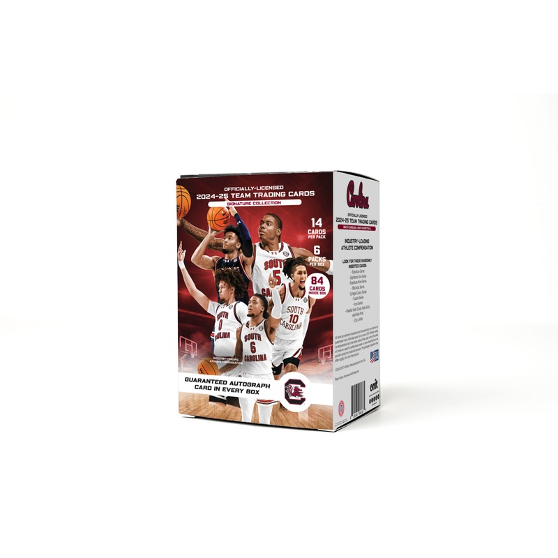 University of South Carolina NIL Men’s Basketball – 2024-25 Signature Trading Cards – Platinum Box with Guaranteed Autograph