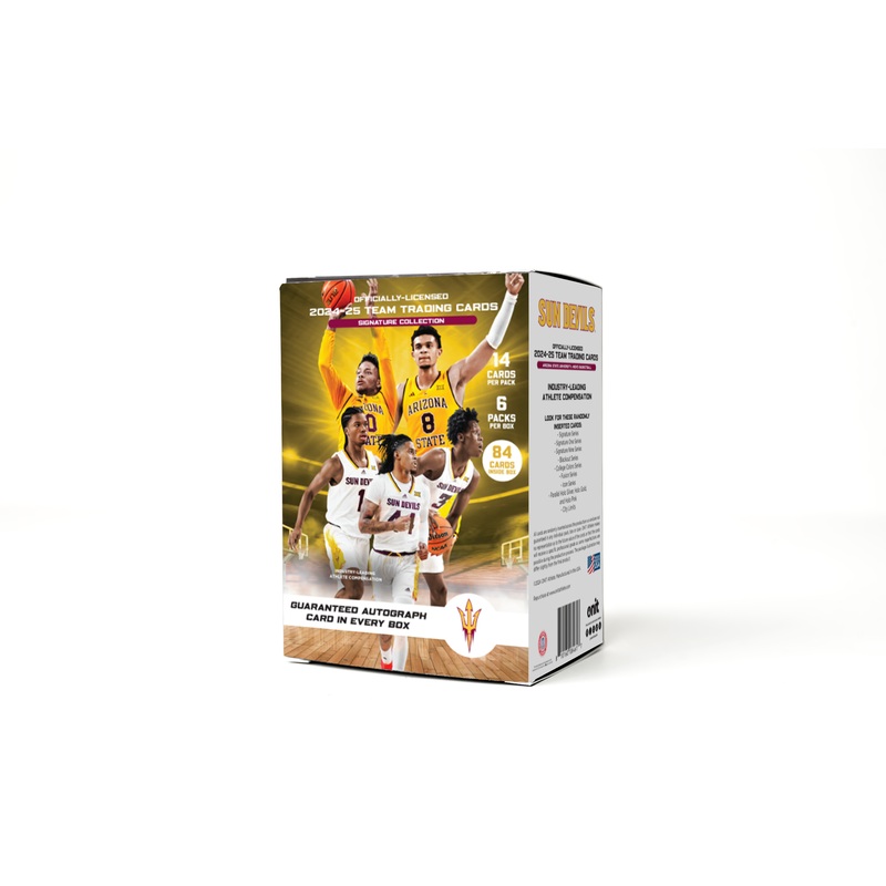 Arizona State University 2024-25 Men’s Basketball Trading Cards – Platinum Box with Guaranteed Autograph