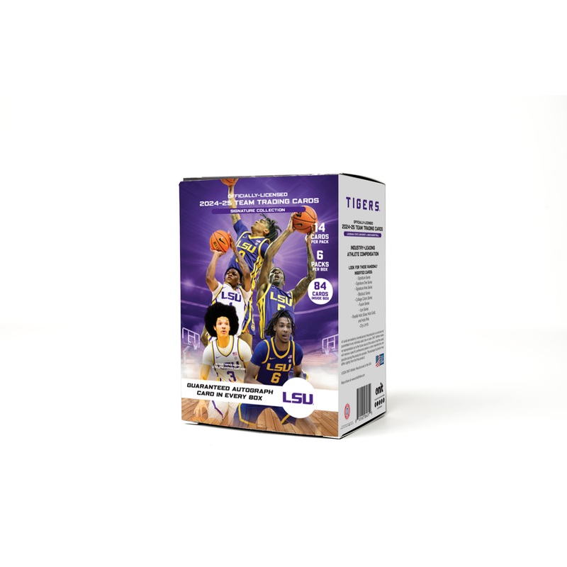 LSU 2024-2025 Men’s Basketball Trading Cards – Platinum Box with Guaranteed Autograph
