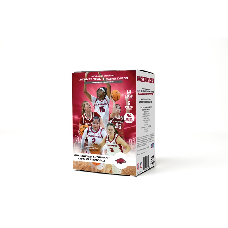 University of Arkansas 2024-25 Women’s Basketball Trading Cards – Platinum Box with Guaranteed Autograph