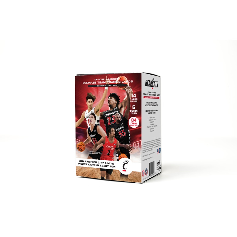 University of Cincinnati 2024-25 Men’s Basketball Trading Cards – Blaster Box