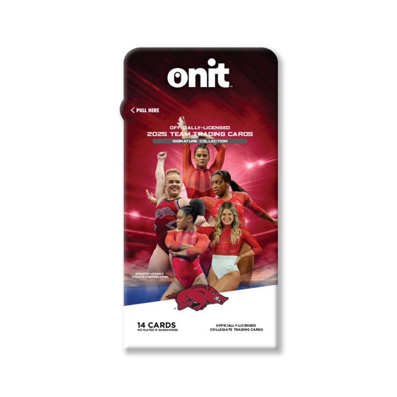 University of Arkansas 2024-25 Gymnastics Trading Cards – Single Pack