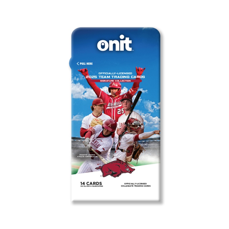 University of Arkansas 2025 Baseball Trading Cards – Single Pack