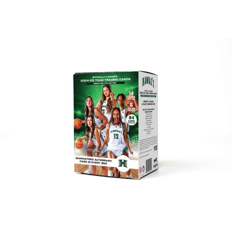 University of Hawaii 2024-25 Women’s Basketball Trading Cards – Platinum Box with Guaranteed Autograph