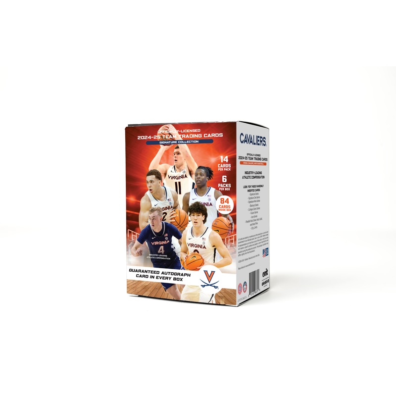 University of Virginia 2024-25 Men’s Basketball Trading Cards – Platinum Box with Guaranteed Autograph