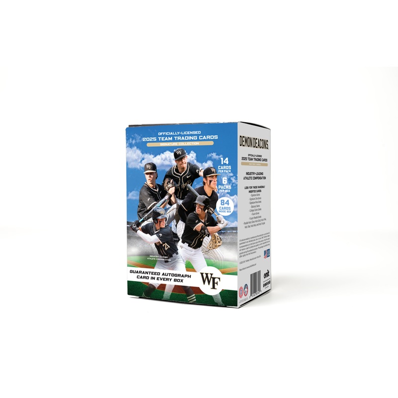 Wake Forest University 2025 Baseball Trading Cards – Platinum Box with Guaranteed Autograph