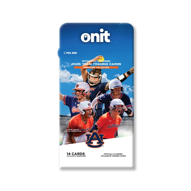 Auburn University 2025 Softball Trading Cards – Single Pack