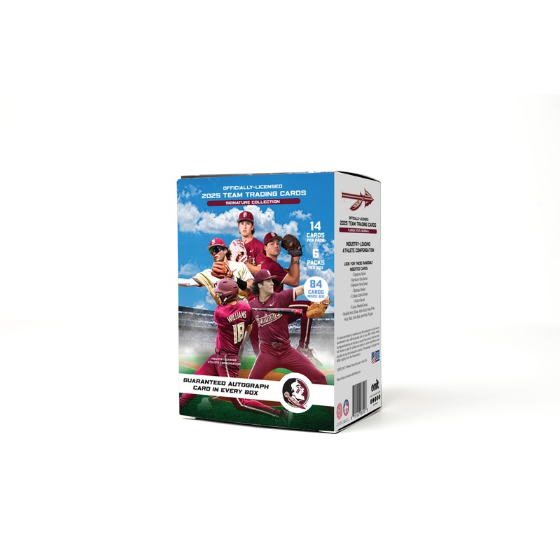 Florida State University 2025 Baseball Trading Cards – Platinum Box with Guaranteed Autograph