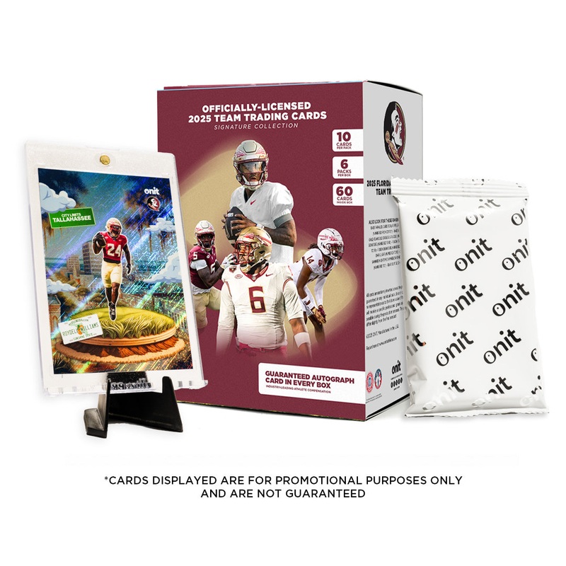 Florida State University Football 2025 Trading Cards – Platinum Box (Guaranteed Autograph)