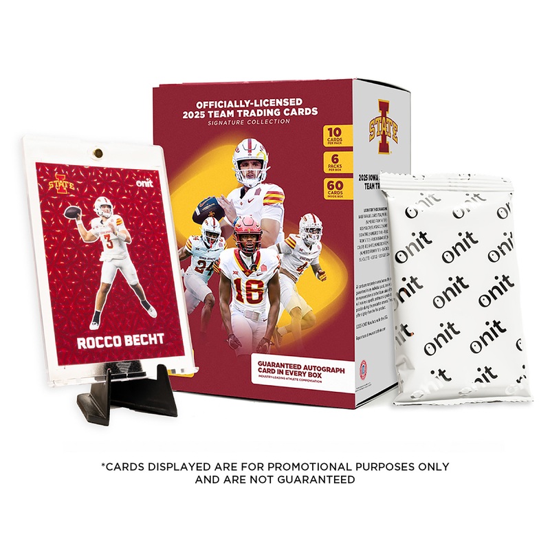 Iowa State University Football 2025 Trading Cards – Platinum Box (Guaranteed Autograph)