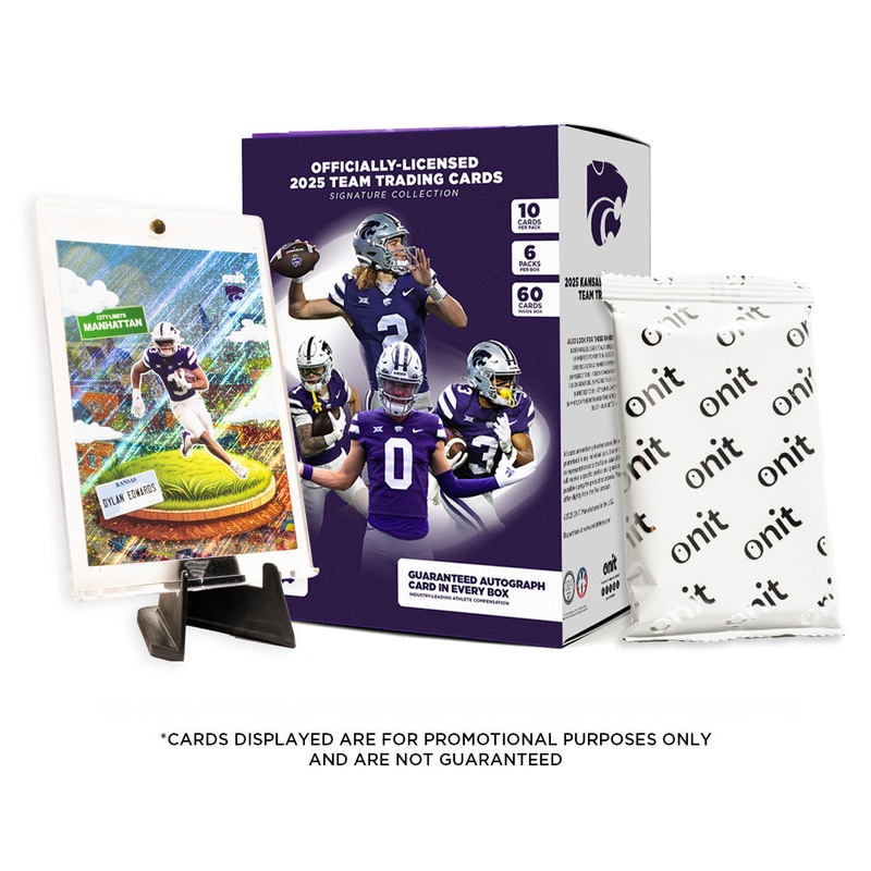 Kansas State University Football 2025 Trading Cards – Platinum Box (Guaranteed Autograph)