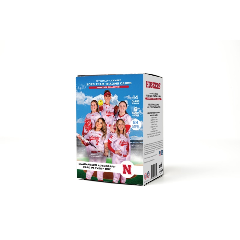 University of Nebraska 2025 Softball Trading Cards – Platinum Box with Guaranteed Autograph