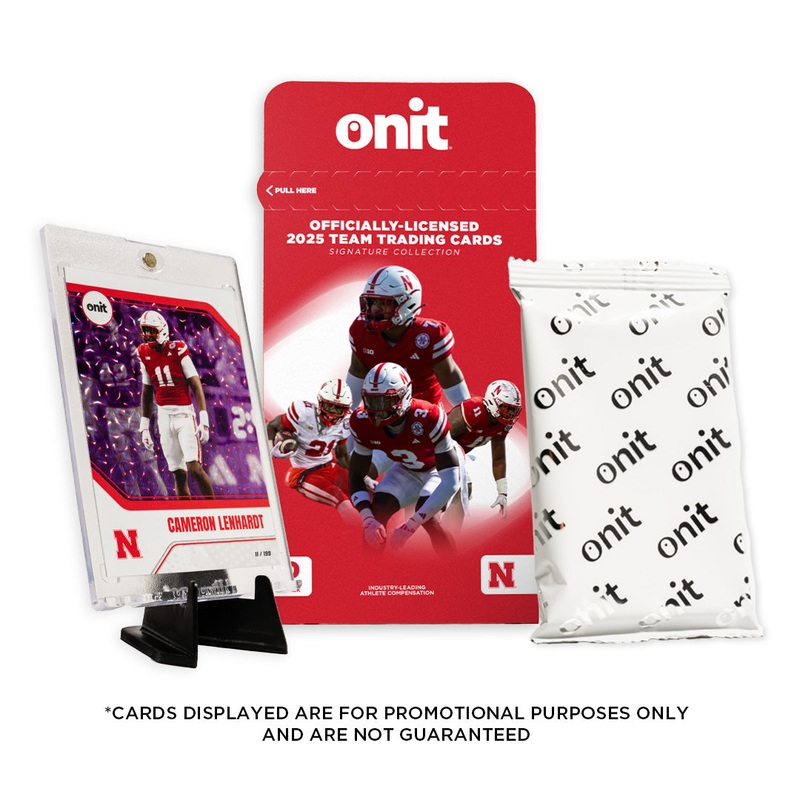 University of Nebraska Football 2025 Trading Cards – Single Pack