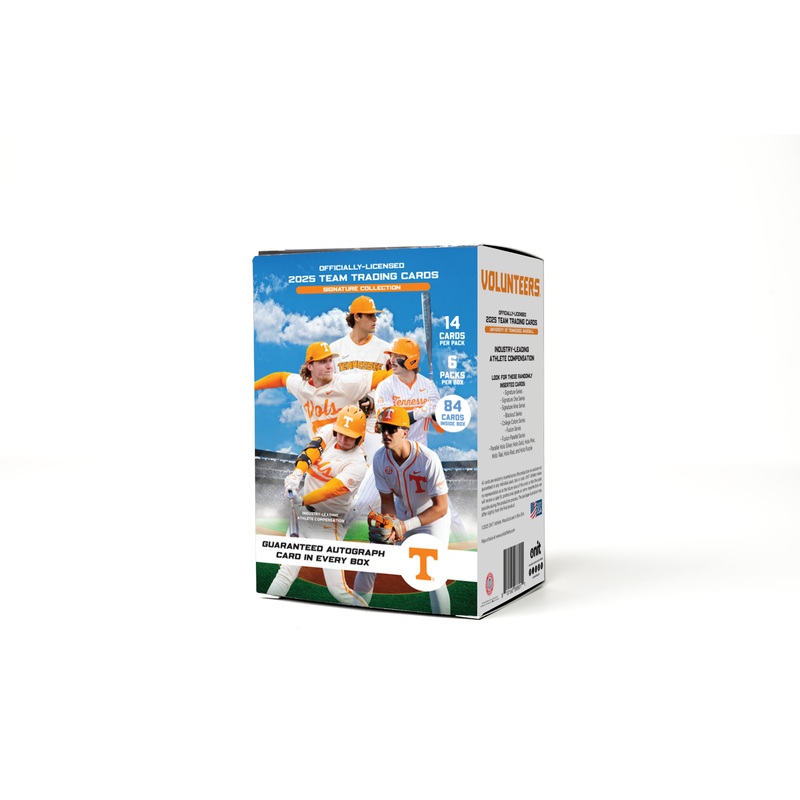 University of Tennessee 2025 Baseball Trading Cards – Platinum Box with Guaranteed Autograph