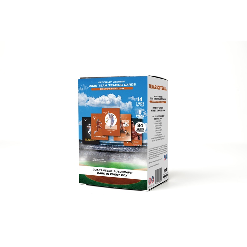 University of Texas 2025 Softball Trading Cards – Platinum Box with Guaranteed Autograph
