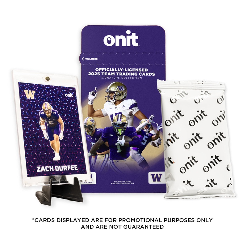 University of Washington Football 2025 Trading Cards – Single Pack