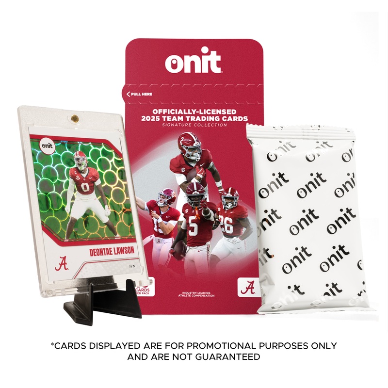 University of Alabama Football 2025 Trading Cards – Single Pack