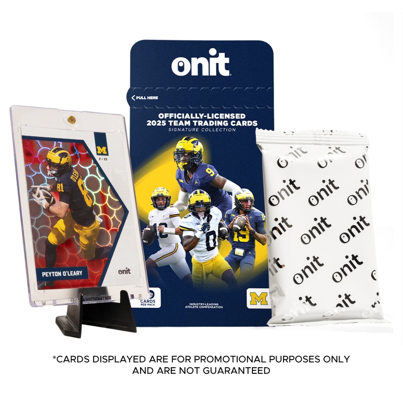 University of Michigan Football 2025 Trading Cards – Single Pack