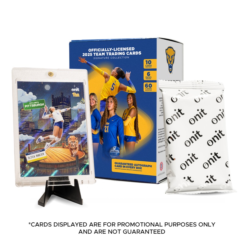 University of Pittsburgh 2025 Volleyball Trading Cards – Platinum Box (Guaranteed Autograph)